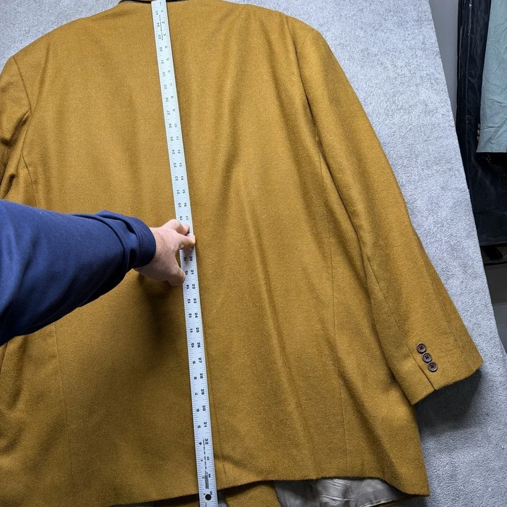 Alpaca Wool‎ Sport Coat Blazer Brown Mens 43R Made in Canada Classic Tailored